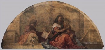 Andrea del Sarto Painting - Madonna del sacco Madonna with the Sack renaissance mannerism Andrea del Sarto